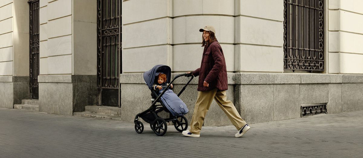 mamma e bambino con Trio Bugaboo